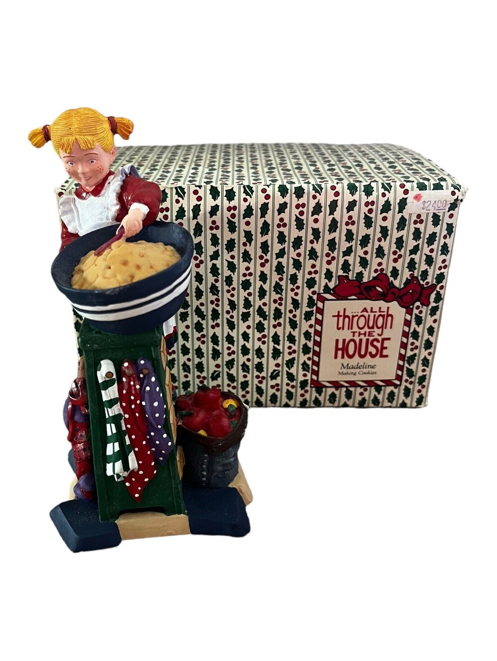 Dept 56 All Through The House Madeline Making Cookies Christmas Figurine